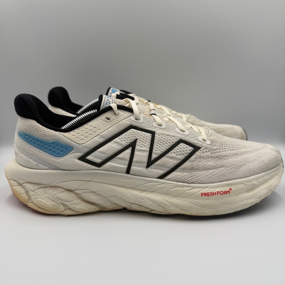 New Balance Fresh Foam X 1080 v12 Mens Size 12.5 Running Shoes Cream White Black
